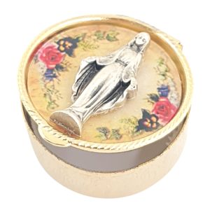 Cofre Metal Flores Milagrosa