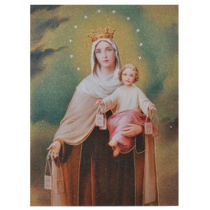 Virgen Carmen, Icono 8x10.5cm