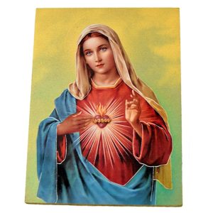 Corazón María, Icono 8x10.5cm