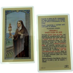 Estampa, Sta. Clara de Asis