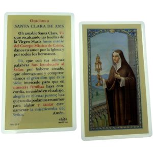 Estampa, Santa Clara de Asis
