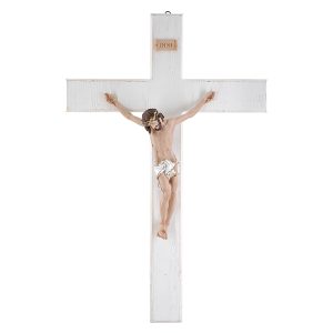 Crucifijo 87x50cm Blanco