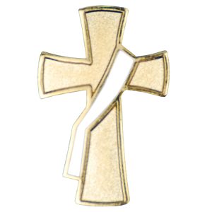 Cruz Diácono c/Broche, Blanca