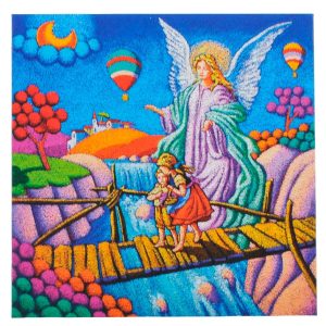 Cuadro Ángel Custodio 10x10cm