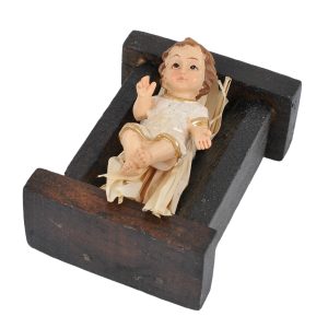 Niño Dios Vestido 3.5cm c/Cuna