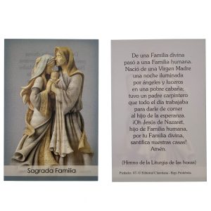 Sagrada Familita, Estampita