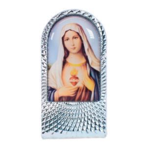 Cuadrito Metal Cor.María 5cm