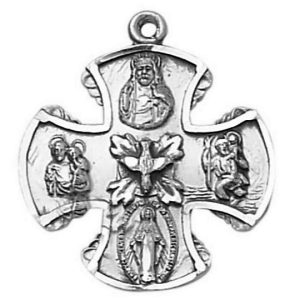 Crucifijo 4-Vías, Plata