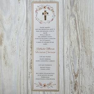 Tarjeta de Bautizo