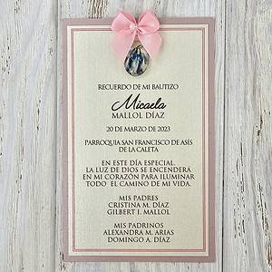 Tarjeta de Bautizo