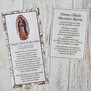 Tarjeta de Sepelio