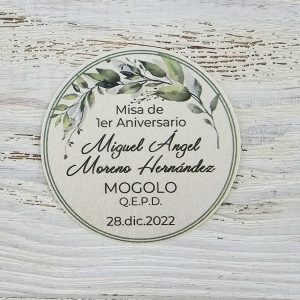 Etiqueta de Sepelio
