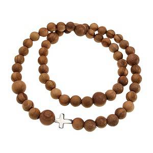 Brazalete Rosario Olivo / Inox