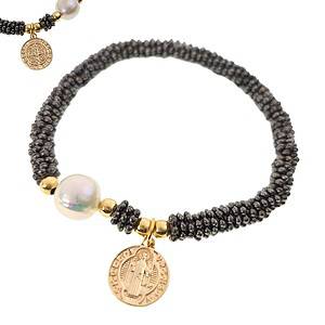 Pulsera San Benito, Pewter