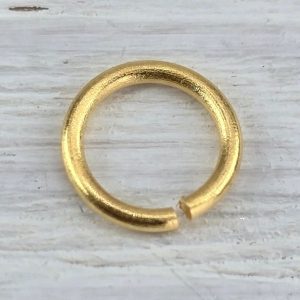Argolla Chapa Oro 6mm (1u)