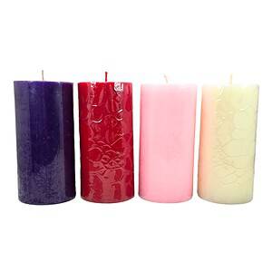 Velas de Adviento 3x6" 4u