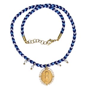 Collar Lupita, Azul