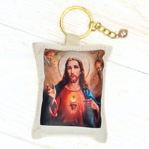 Llavero Almohada Corazón Jesús
